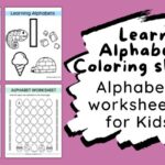 Each upper case alphabets coloring sheet with relevant pictures to color