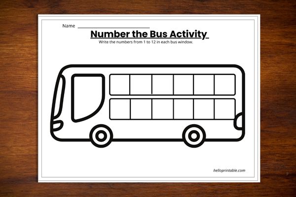 Bus count and write the number in passenger windows. 