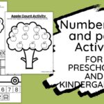 Count, cut and paste numbers activity