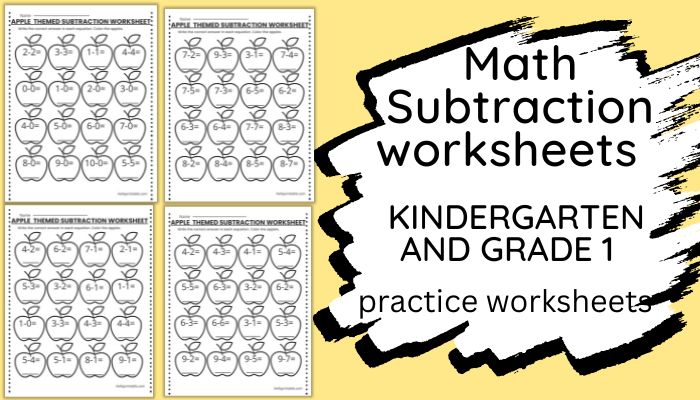 Numbers subtraction worksheets