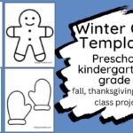 Winter craft classroom or family project templates