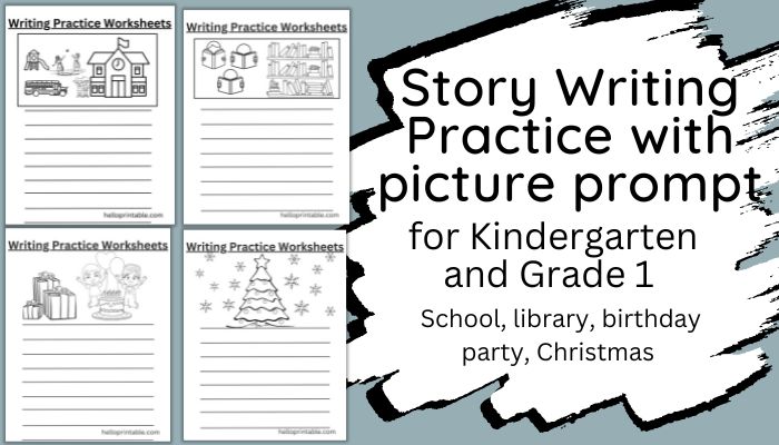 Story writing templates with picture prompt