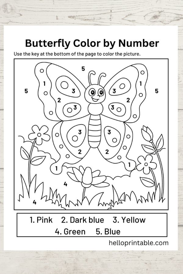 Color by Number Coloring Pages - helloprintable.com