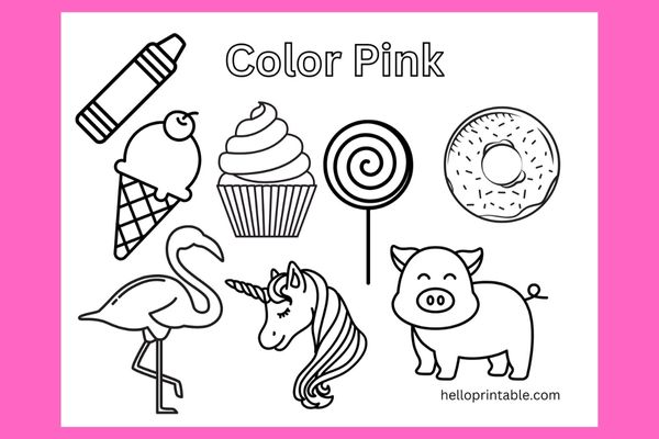 Identifying Colors Worksheets for Kids - helloprintable.com