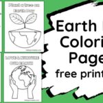 Happy Earth day coloring pages free printable for kids