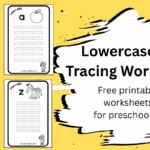 lowercase abc tracing free worksheets
