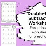 double digit subtraction worksheet compilation