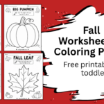 free printable fall worksheets for preschoolers and toddlers