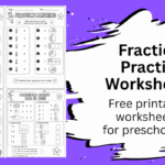 fraction oractice worksheets for early learners